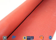 1mm Red Silicone Coated Fiberglass Fabric Cloth Electrical Insulation High Strength