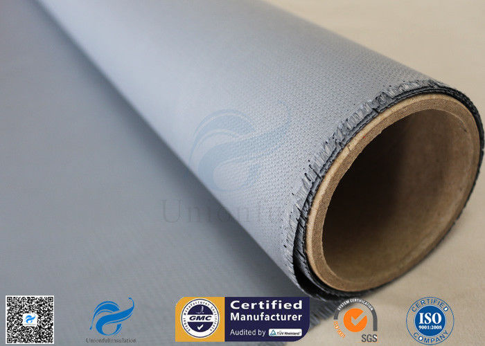 Welding Curtain / Fire Blanket 510g Gray Color 0.45mm Silicone Coated Fiberglass Fabric