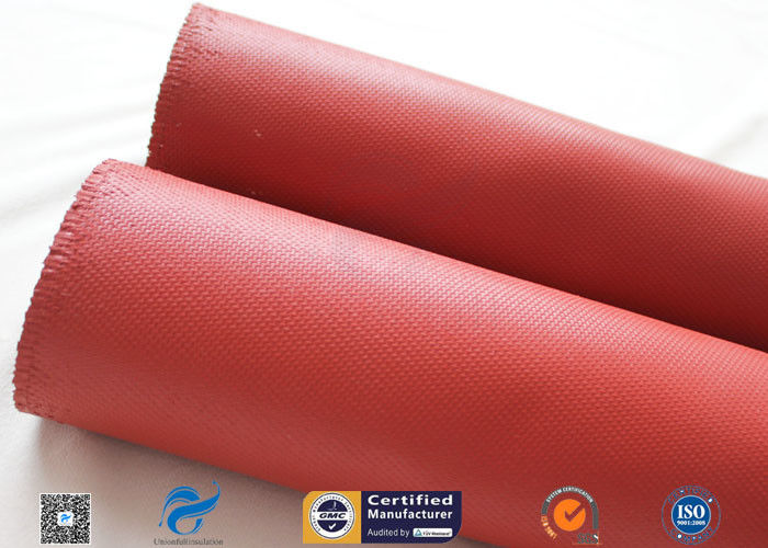 1mm Red Silicone Coated Fiberglass Fabric Cloth Electrical Insulation High Strength