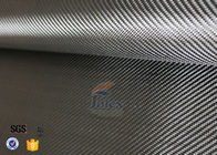 3K 240gsm Carbon Fiber Cloth Twill Weave Decoration Silver Coated Cloth