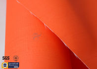 Orange Acrylic Coated Fibreglass Fabric 260GSM 0.22MM Fire Resistant 39" Plain