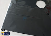 10.7"X10.7" Fiberglass Fabric 260℃ 0.08MM Black PTFE Stovetop Burner Protector