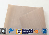 FDA Approved Beige PTFE Coated Fiberglass Fabric For BBQ Grill Mat