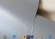 Grey PVC Coated Fiberglass Fabric , Waterproof Fiber Glass Cloth