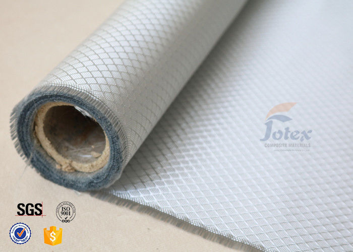 Satin Weave 220gsm Silver Coated Fabric Fiberglass Cloth Thermal Insulation