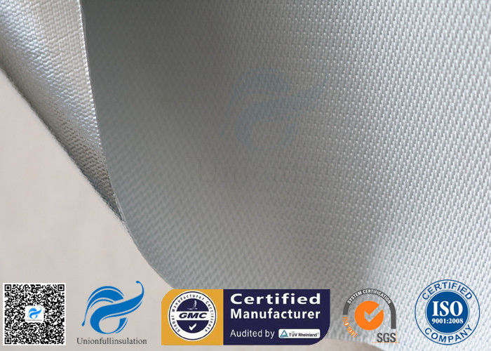 Fire Resistant Silver Coated Fabric Aluminium Foil Fibreglass Cloth 480gsm 0.43mm