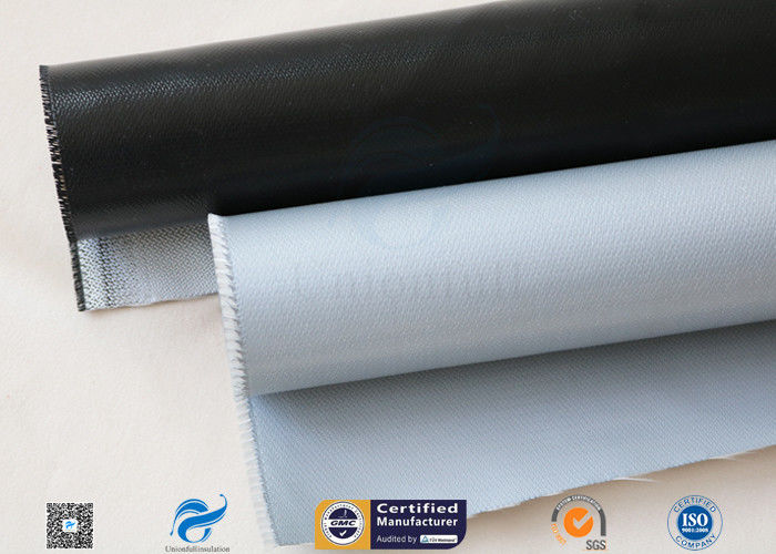 15.6oz Black Silicone Coated Glass Cloth 0.5mm Engine Heat Insulation