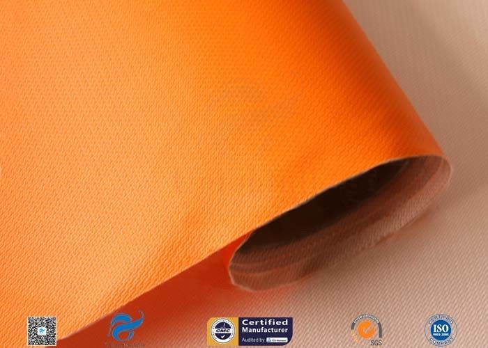 3732 Orange Fire Resistant Silicone Coated Fiberglass Fabric Glass Fiber Cloth