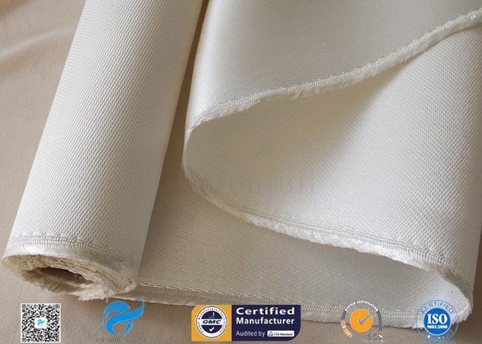 Ablation Resistance 1.3mm White Color 12HS Satin Weave 1250g High Silica Cloth